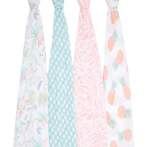 Aden + Anais Muslin Swaddle Blankets, Tropicalia