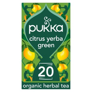 Pukka Herbs Organic Citrus with Yerba Mate x20 Green Tea Bags
