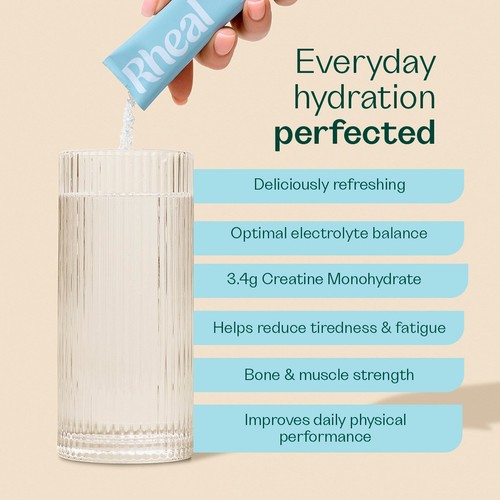 Rheal Lemon Lime Daily Hydration + Creatine