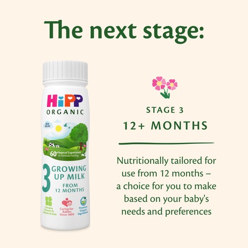 HiPP Organic 2 Follow On Baby Milk Liquid Formula From 6 months 
