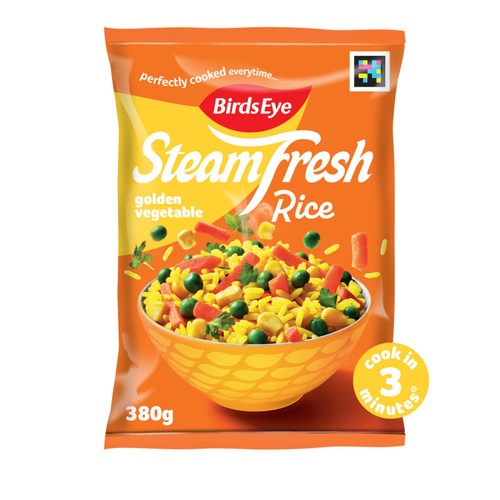 Birds Eye Steamfresh 2 Golden Vegetable Rice Steam Bags