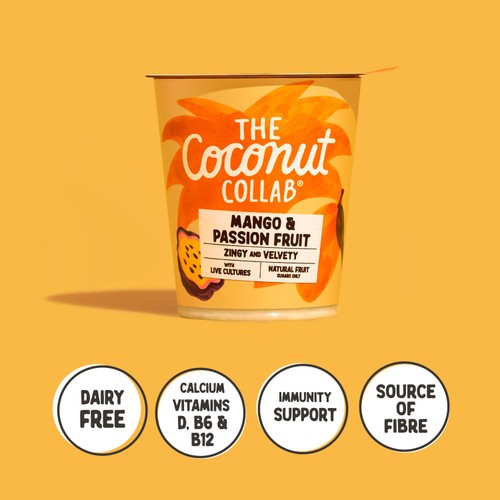 The Coconut Collab Mango & Passionfruit Coconut Yoghurt 