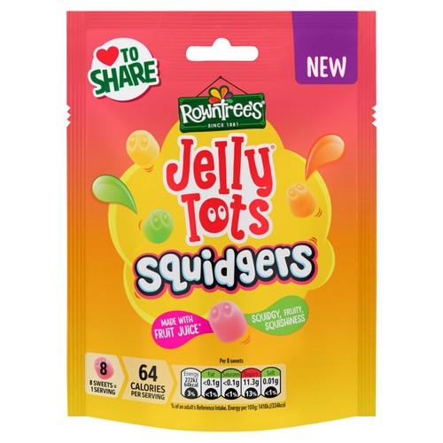Rowntree's Jelly Tots Squidgers Pouch