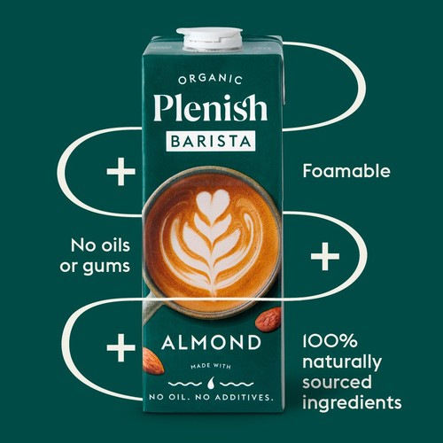 Plenish Organic Almond Barista Milk Long Life