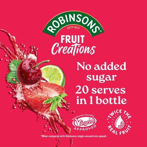 Robinsons Fruit Creations Strawberry, Cherry & Lime
