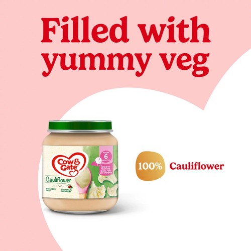 Cow & Gate Cauliflower Baby Food Snack Jar 6+ Months