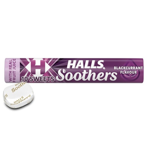Halls Soothers Blackcurrant Sweets