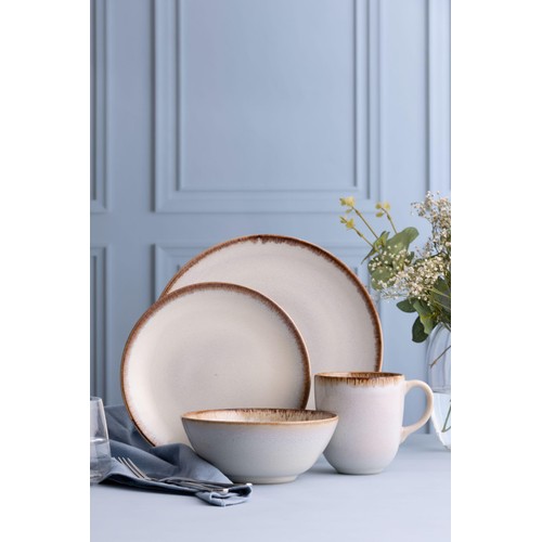 Mason Cash Reactive Cream Dinner Plate