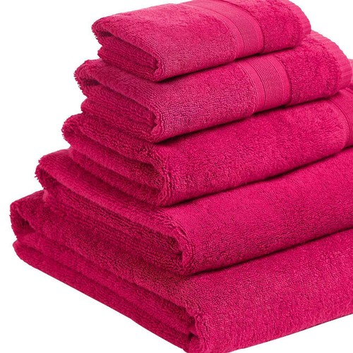 M&S Super Soft Pure Cotton Extra Large Bath Sheet, Raspberry