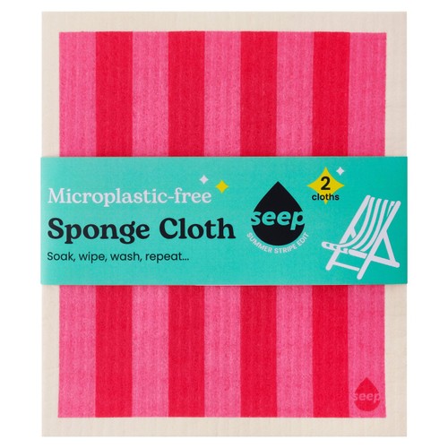 Seep Summer Stripe Edit Sponge Cloths