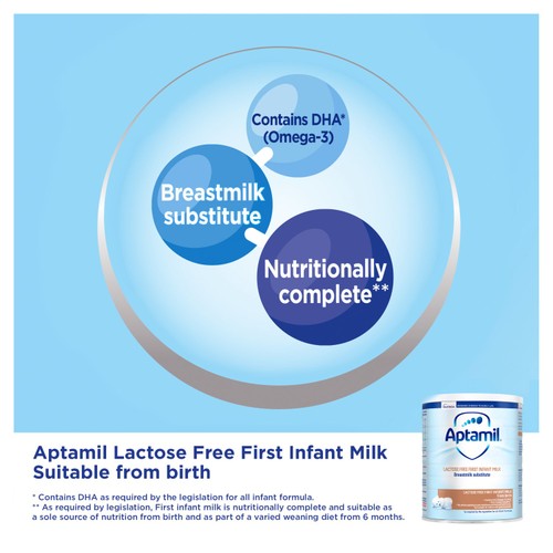 Aptamil Lactose Free Baby Milk Formula Powder Birth for Lactose Intolerance