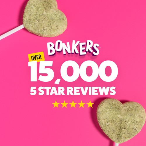 BONKERS Purrpops Freeze Dried Salmon Flavoured Lollipop Cat Treats