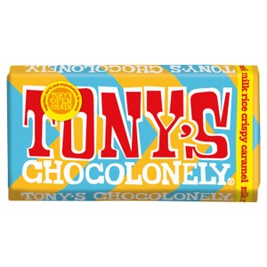 Tony's Chocolonely Caramel Milk Rice Crispy 180g