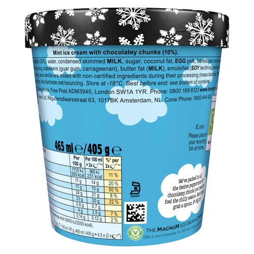 Ben & Jerry's Minter Wonderland Ice Cream Tub