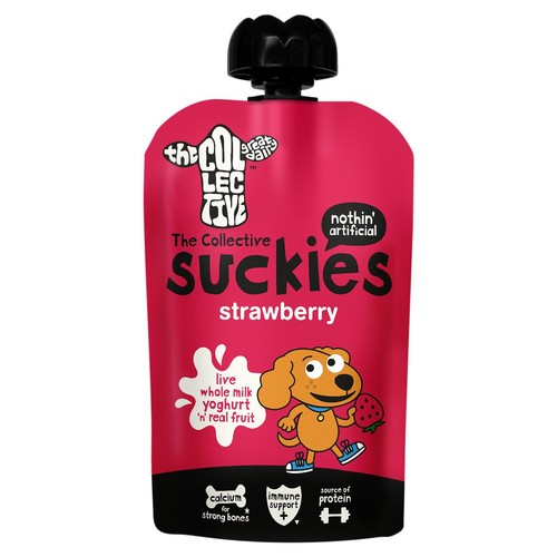 The Collective Suckies Strawberry Yoghurt, 90g The Collective Suckies Strawberry Yoghurt, 90g