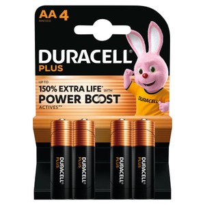 Duracell Plus AAA Batteries - 4 Pack