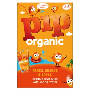 Pip Organic Mango, Orange & Apple Juice with Spring Water Cartons