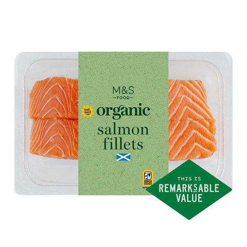 M&S Organic 2 Salmon Fillets