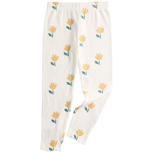 M&S Girls Cotton Rich Floral Pyjama Sets, 6-7 Y, Blue Mix
