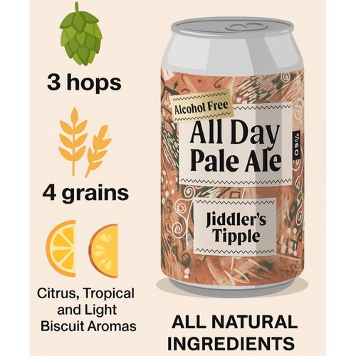 Jiddler's Tipple All Day Non-Alcoholic Pale Ale 0%