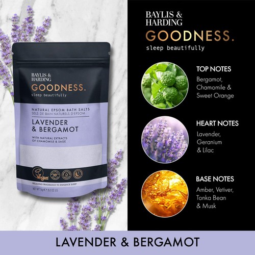 Baylis & Harding Goodness Sleep Epsom Bath Salts Lavender & Bergamot