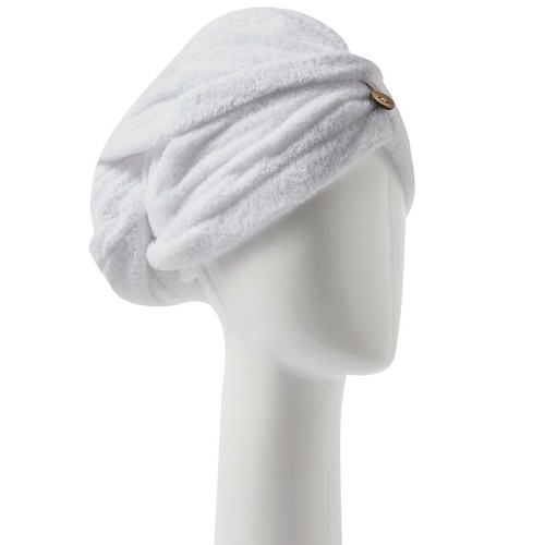 M&S Recycled Microfibre Hair Turban, White