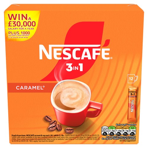 Nescafe Original 3in1 Caramel Box 12pk
