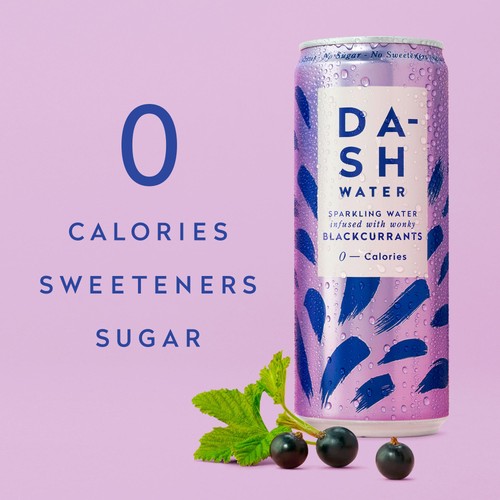 DASH Blackcurrant Infused Sparkling Water