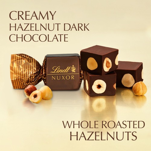 Lindt NUXOR Dark Gianduja Chocolate with Hazelnuts