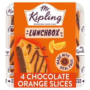 Mr Kipling Chocolate Orange Lunchbox Cake Slices 4 pack