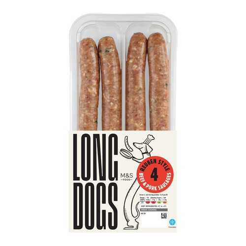 M&S Grill Reuben Style Long Dog