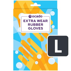 Ocado Extra Wear Household Rubber Gloves Medium
