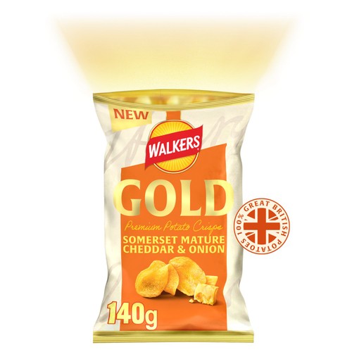 Walkers Gold Somerset Mature Cheddar & Onion