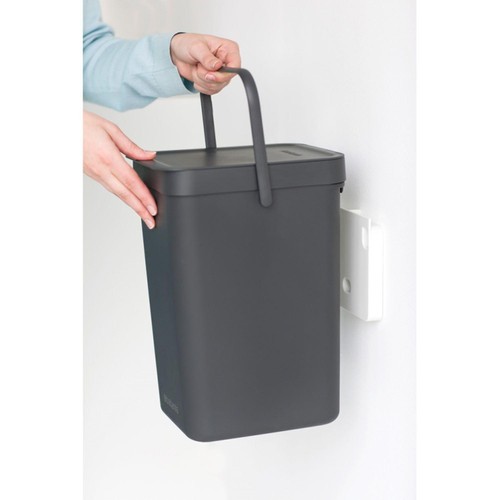 Brabantia Sort & Go Waste Bin  Grey 12L