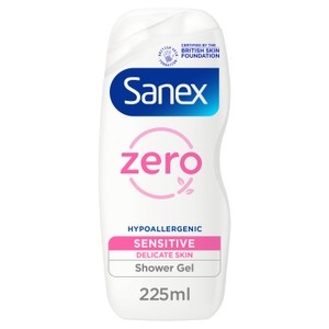 Sanex Zero Sensitive Skin Shower Gel 225ml