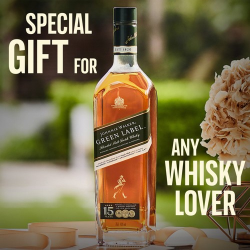 Johnnie Walker Green Label 15 Year Old Blended Scotch Whisky