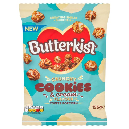 Butterkist Cookies & Cream Flavour Toffee Popcorn