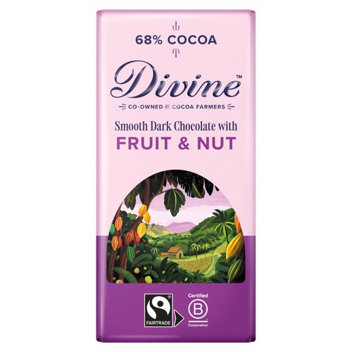 Divine 68% Dark Chocolate with Fruit & Nut