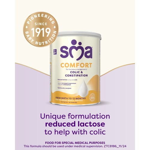 SMA Comfort Easy to Digest Baby Milk Powder Formula From Birth 800g