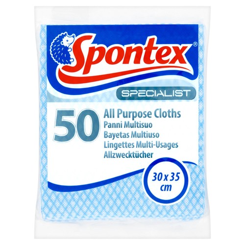 Spontex Specialist All Purpose Cleaner Cloths Blue
