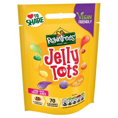 Rowntree's Jelly Tots Sweets Sharing Bag
