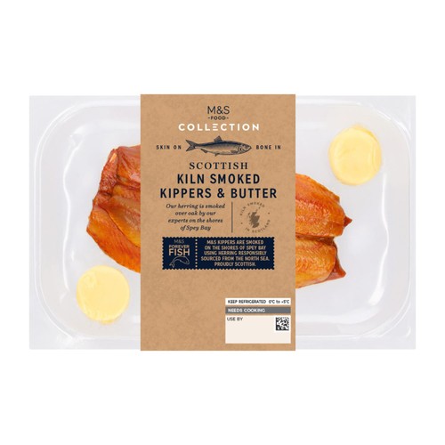 M&S Scottish Kiln Smoked Kippers & Butter