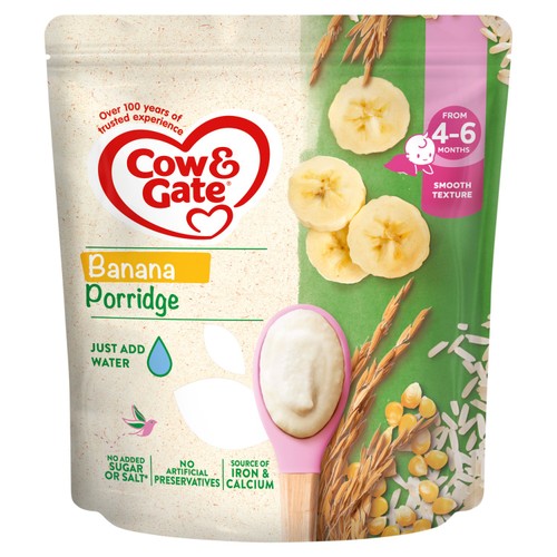 Cow Gate Banana Porridge Baby Cereal 4-6+ Months Ocado