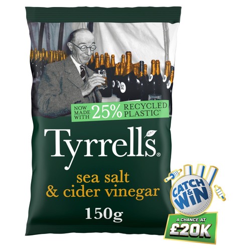 Tyrrells Sea Salt & Cider Vinegar Sharing Crisps