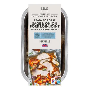 M&S Boneless Sage & Onion Pork Loin Joint