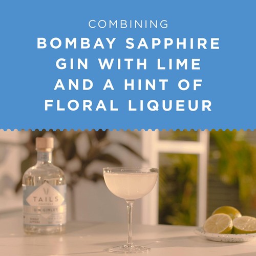 Tails Cocktails Bombay Sapphire Gin Gimlet Premixed Cocktail 