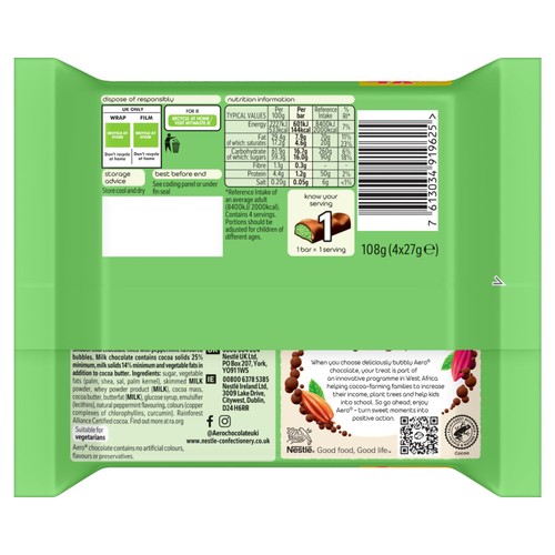 Aero Peppermint Mint Chocolate Multipack