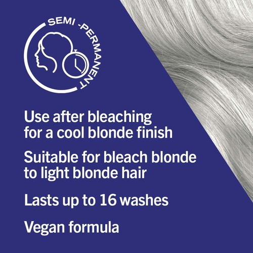 Schwarzkopf Live Post Bleach Toner Ice White, Semi-Permanent Blonde