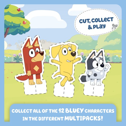Goodies BLUEY Kids Snack Apple & Blueberry Smoothie Fruit Pouch Multipack