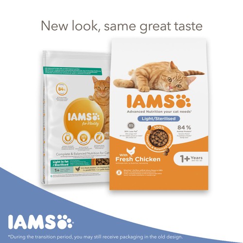 IAMS 1+ Years Light in Fat Dry Cat Food Chicken